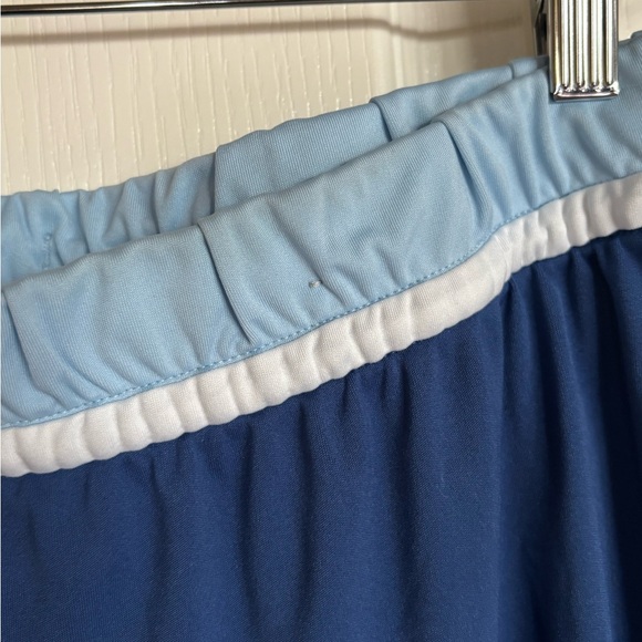 Adidas blue Y2K cropped capri soft pull on workout pants size Large - Picture 2 of 6